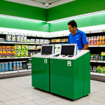 Recycling Collection Point**

"A brightly lit, organized recycling collection point in a modern Brazilian supermarket, fully clothed shoppers responsibly depositing batteries and small electronics into designated bins, safe for work, appropriate content, fully clothed, professional, perfect anatomy, natural proportions, showcasing responsible environmental practices, family-friendly, high quality photography."

**